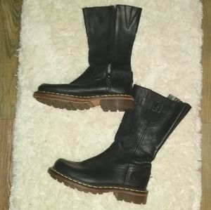 Doc Marten Dr Martin Black Zip Up Motorcycle Boots